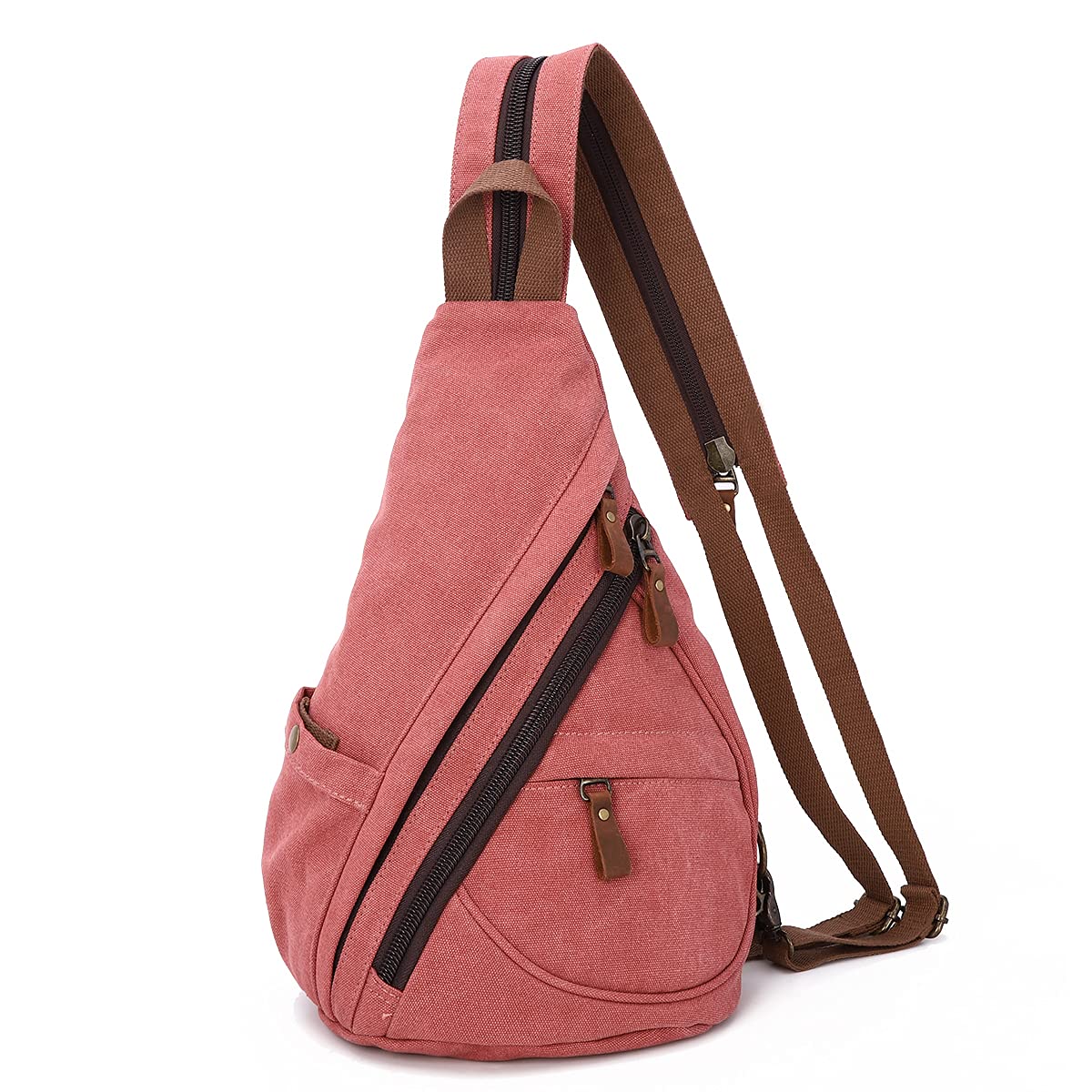 KL928 Canvas Sling Bag - Small Crossbody Backpack Shoulder Casual Daypack Rucksack for Men Women