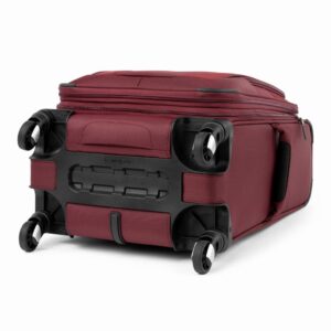 Travelpro Maxlite 5 Softside Expandable Carry on Luggage with 4 Spinner Wheels, Lightweight Suitcase, Men and Women, Burgundy, Carry On 21-Inch