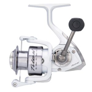 Pflueger Trion Spinning Reel, Size 30 Fishing Reel, Right/Left Handle Position, Graphite Body and Rotor, Corrosion-Resistant, Aluminum Spool, Front Drag System,Silver