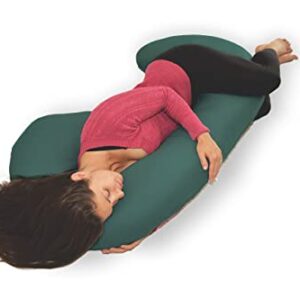 New Microfiber Zippered Replacement Maternity Body Pillow Cover (Green)