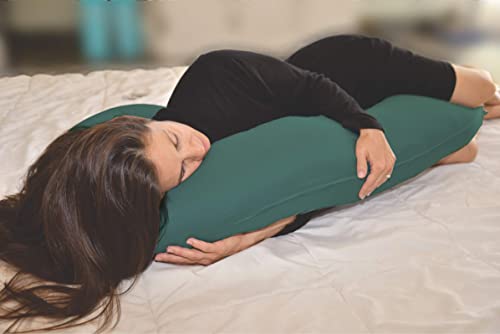 New Microfiber Zippered Replacement Maternity Body Pillow Cover (Green)