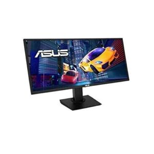 asus vp348qgl 34” ultra-wide freesync hdr gaming monitor 75hz 1440p eye care displayport hdmi,black