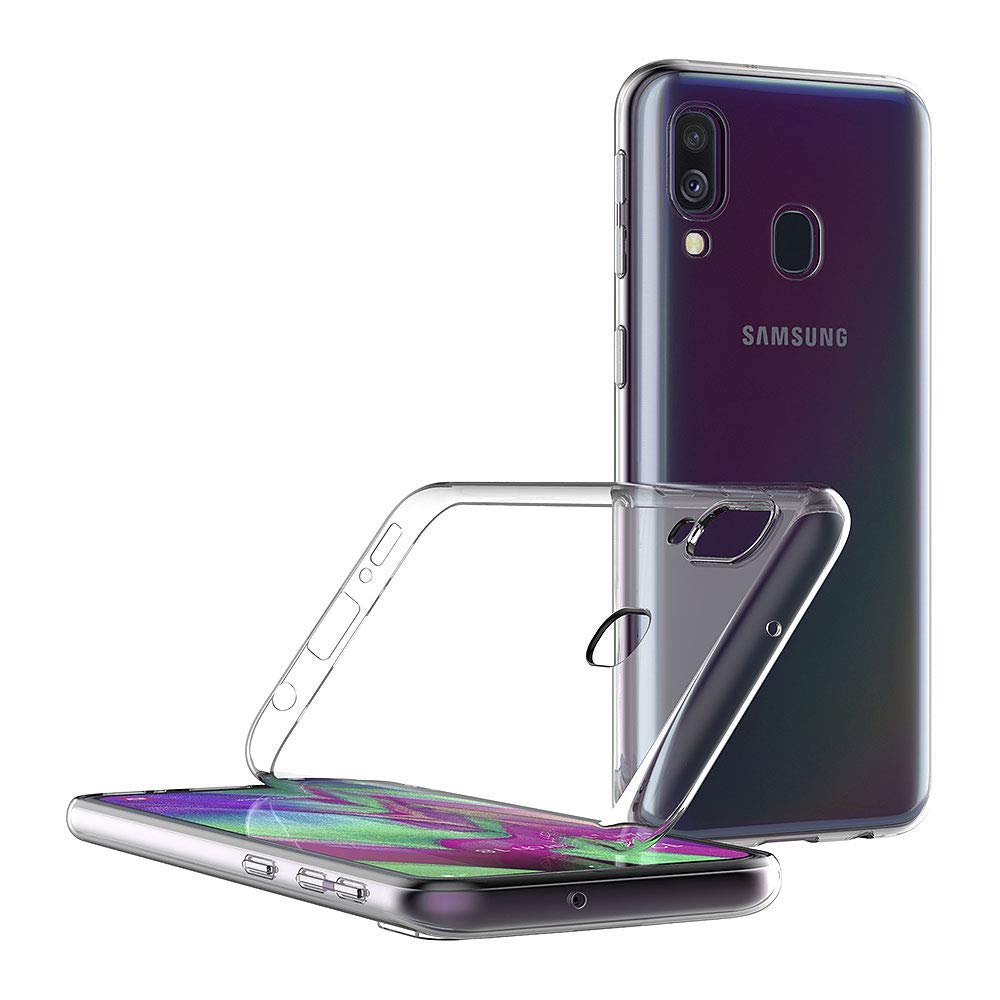 MaiJin Case for Samsung Galaxy A40 (5.9 inch) Soft TPU Rubber Gel Bumper Transparent Back Cover