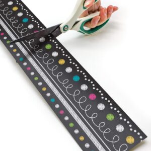 Teacher Created Resources Straight Rolled Trim Border/Trimmer Set, Multicolor, 8947