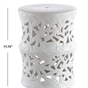 Safavieh ACS4573A Granda Ceramic Decorative Garden Stool, White