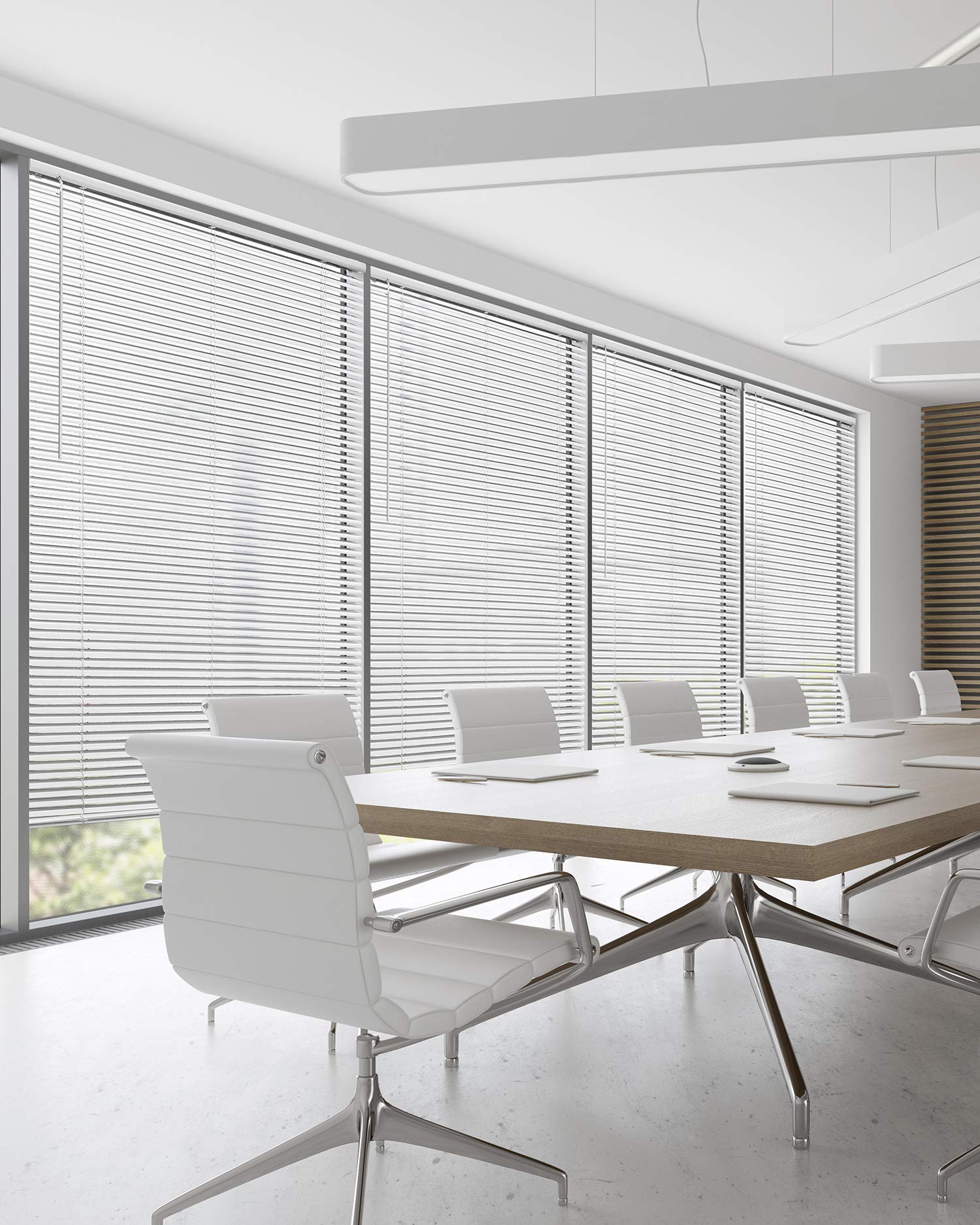 CHICOLOGY Blinds for Windows , Mini Blinds , Window Blinds , Door Blinds , Blinds & Shades , Camper Blinds , Mini Blinds for Windows , Horizontal Window Blinds , Gloss White , 47"W X 36"H