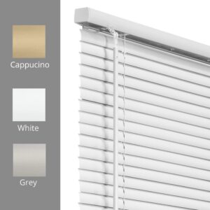 CHICOLOGY Blinds for Windows , Mini Blinds , Window Blinds , Door Blinds , Blinds & Shades , Camper Blinds , Mini Blinds for Windows , Horizontal Window Blinds , Gloss White , 47"W X 36"H