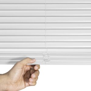 CHICOLOGY Blinds for Windows , Mini Blinds , Window Blinds , Door Blinds , Blinds & Shades , Camper Blinds , Mini Blinds for Windows , Horizontal Window Blinds , Gloss White , 47"W X 36"H