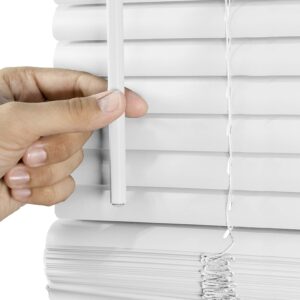 CHICOLOGY Blinds for Windows , Mini Blinds , Window Blinds , Door Blinds , Blinds & Shades , Camper Blinds , Mini Blinds for Windows , Horizontal Window Blinds , Gloss White , 47"W X 36"H