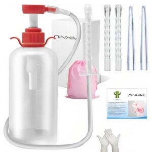 vaginal douche enema cleaner 600ml reusable manual pressure anal vaginal cleaning system portable kit