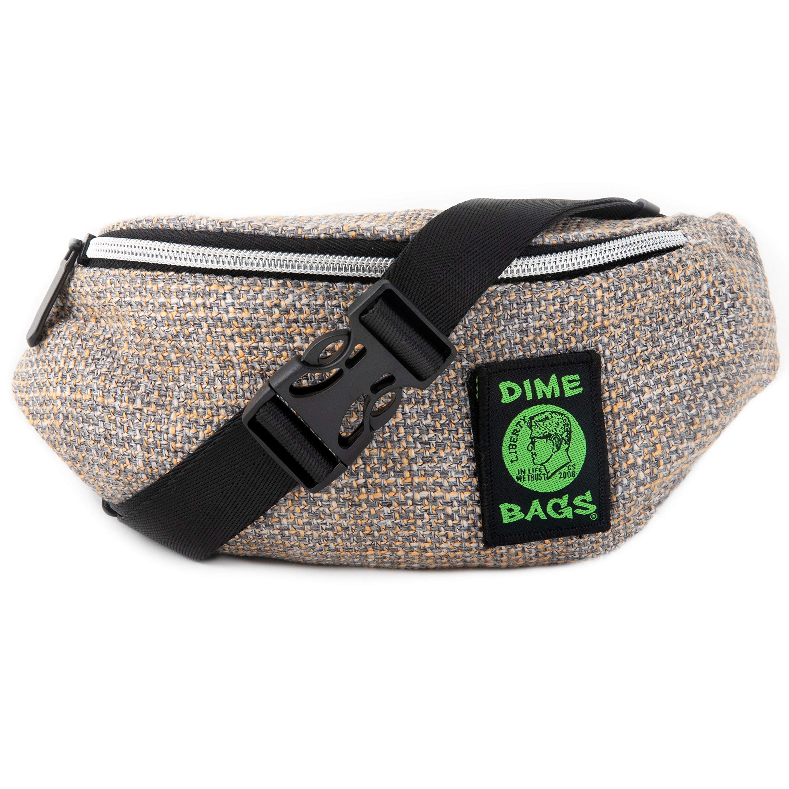 DIME BAGS Stash Pack Hemp Waist Pack | Small Hipster Fanny Pack with Adjustable Strap (Sand)