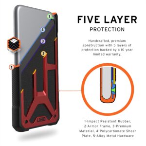 URBAN ARMOR GEAR UAG Designed for iPhone 11 Pro [5.8-inch Screen] Monarch Feather-Light Rugged [Crimson] Military Drop Tested iPhone Case