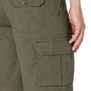 Amazon Essentials Men's 10” Lightweight Ripstop Stretch Cargo Short, Olive, 32