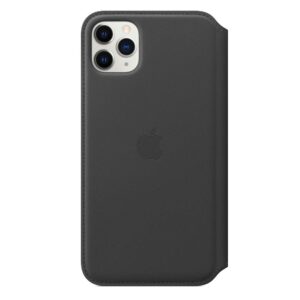 Apple Leather Folio Case for iPhone 11 Pro Max - Black, Slim Fit & Wireless