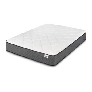 Amazon Basics Hybrid Mattress, Medium Feel, Memory Foam, Motion Isolation Springs, 10 Inch, Twin, White & Gray