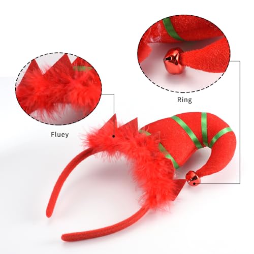 SEVEN STYLE 12 PCS Holiday Headbands,Cute Christmas head hat toppers,Great Fun and Festive for Christmas Party Favors Holiday Favors Christmas photos booth