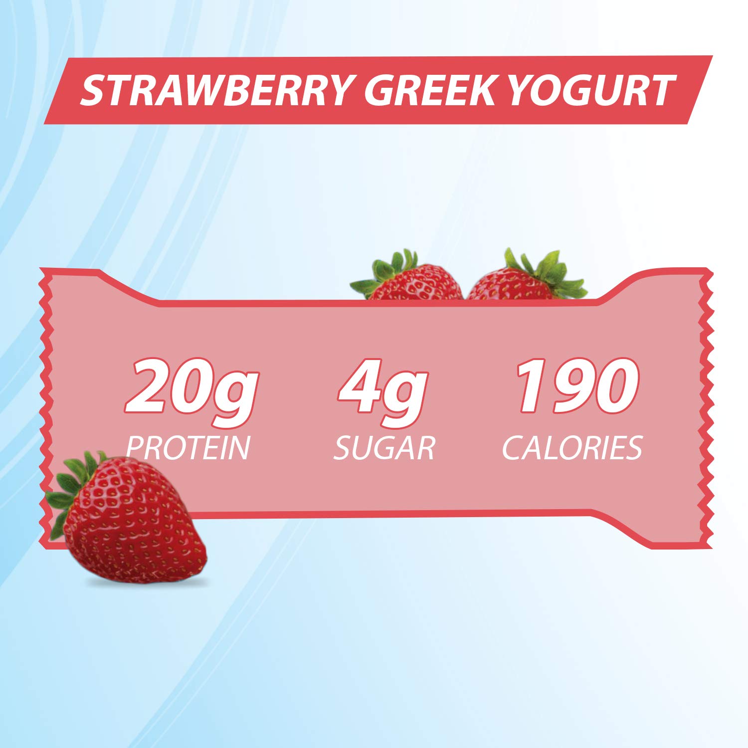 Pure Protein Strawberry Greek Yogurt Protein Bars, 1.76 oz, 6 Count, 2 Pack (Packaging May Vary)