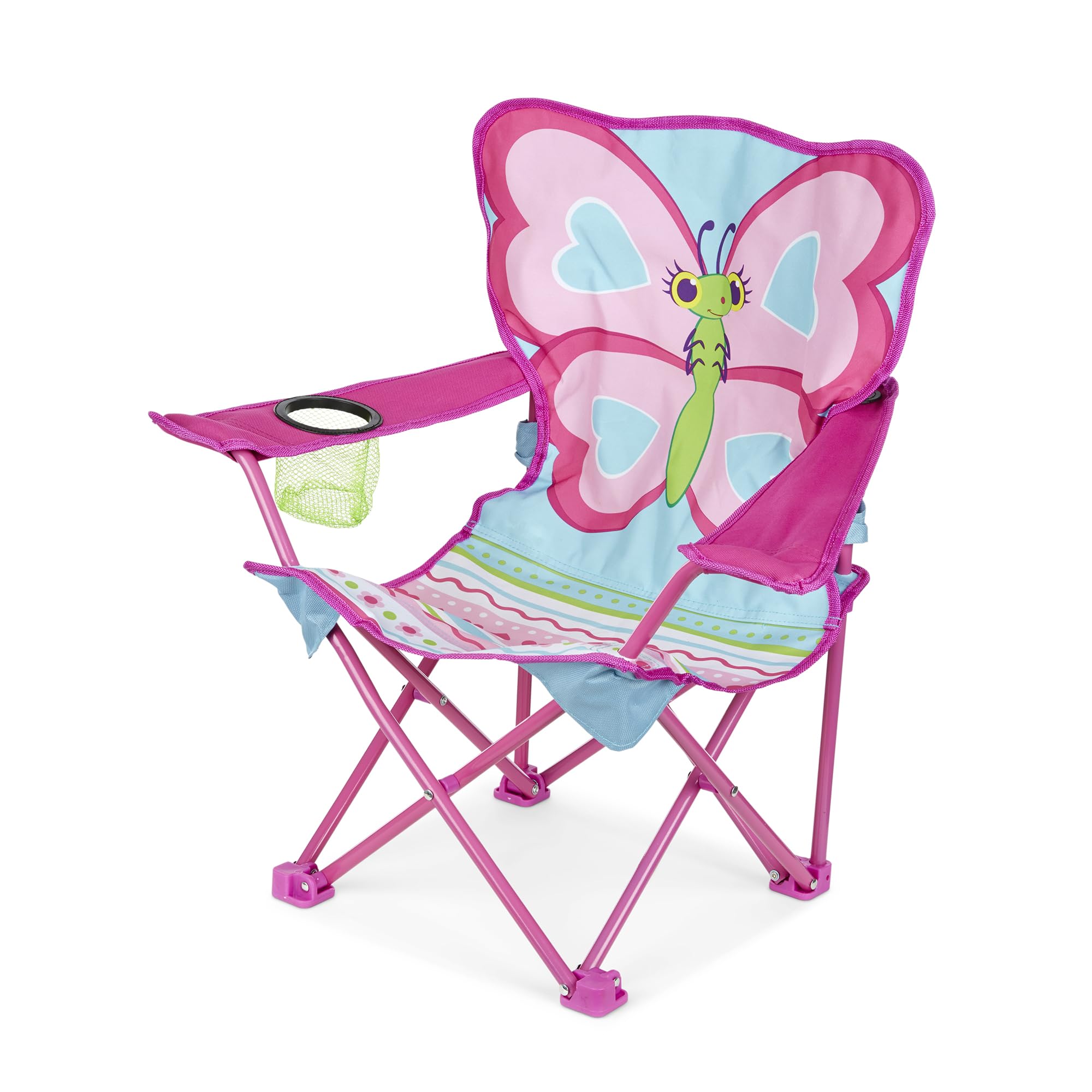 Melissa & Doug Cutie Pie Butterfly Camp Chair (Frustration-Free Packaging) , Pink