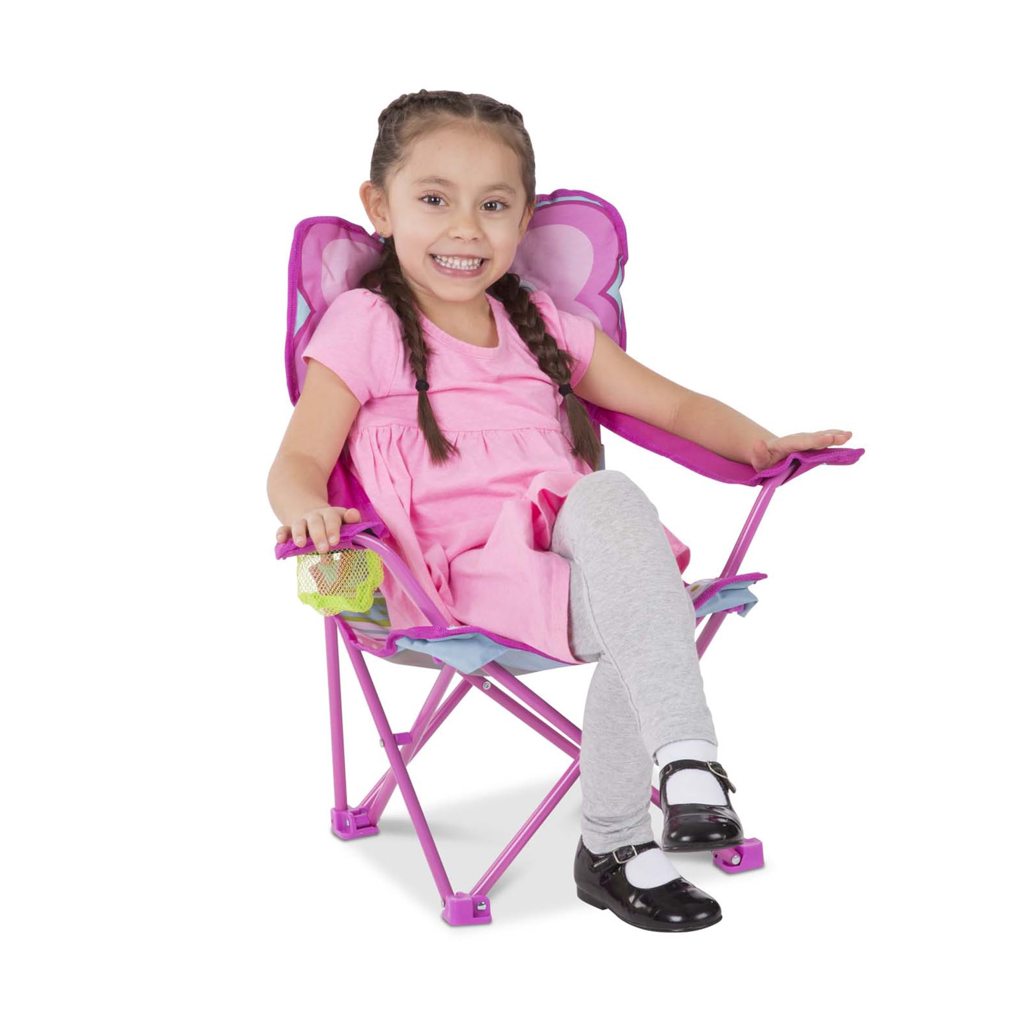 Melissa & Doug Cutie Pie Butterfly Camp Chair (Frustration-Free Packaging) , Pink