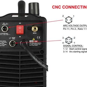 Lotos Supreme LTP5500DCNC Non-Touch Pilot Arc CNC Enabled Digital Plasma Cutter THC Torch Height Control Enabled, Dual Voltage 110V/220V, 3/5 inch Clean Cut, Brown