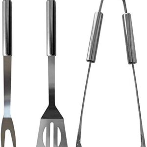 LLRY BBQ Grilling Tools Set - Stainless Steel Grilling Accessories with Free Portable Bag. (3PCS)