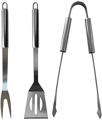 LLRY BBQ Grilling Tools Set - Stainless Steel Grilling Accessories with Free Portable Bag. (3PCS)