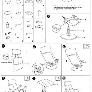 Mac Motion Roma Manual Recliner, White Polyurethane