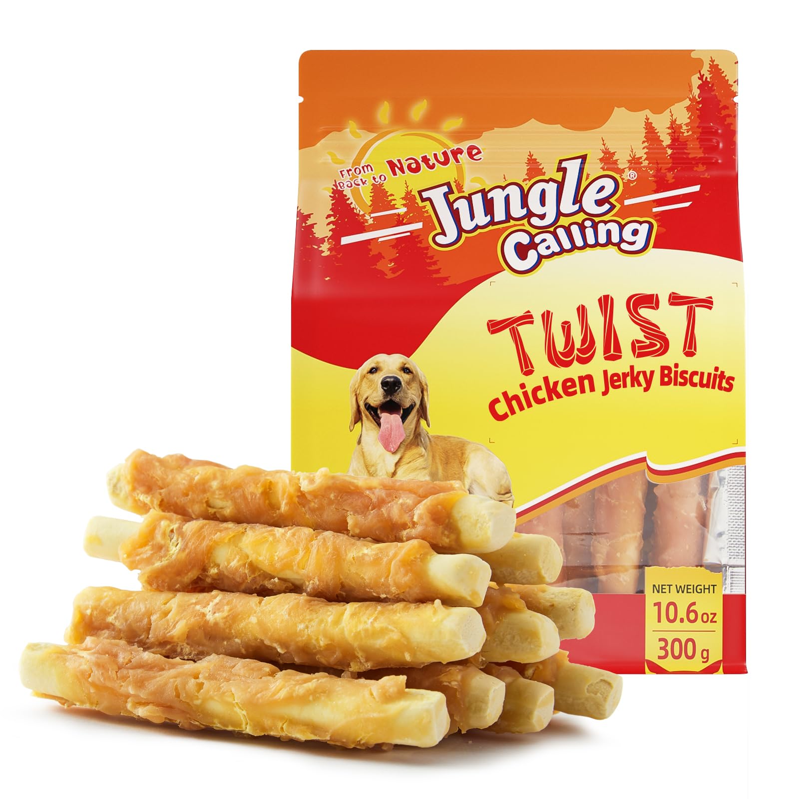 Jungle Calling Chicken Biscuits Dog Treats, Rawhide Free Soft Chewy Treats for Training Rewards,10.6oz