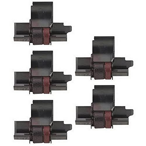 SuppliesMAX Compatible Replacement for Porelon 11203 Black/Red Ink Rollers (5/PK) - Replacement to Seiko IR-40T