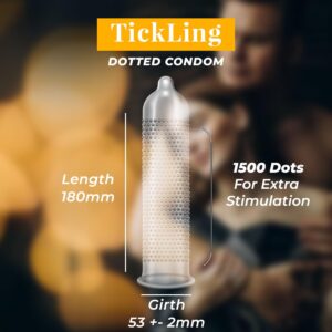 NottyBoy Tickling Studded Condoms for Men with 1500 Studs - 30 Count