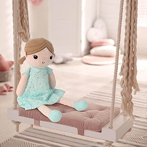 Linzy Toys, Soft Plush Mint Blue Emily Rag Doll, 15"