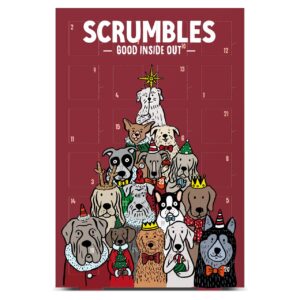 scrumbles christmas dog advent calendar 75g