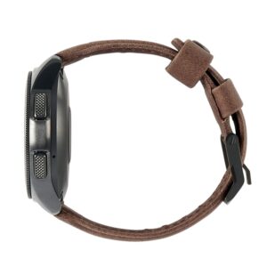 URBAN ARMOR GEAR UAG Compatible with Samsung Galaxy Watch 6 40/44mm, Watch 6 Classic 43/47mm Fits 20mm Lug Italian Leather Replacement Watch Strap Leather Brown