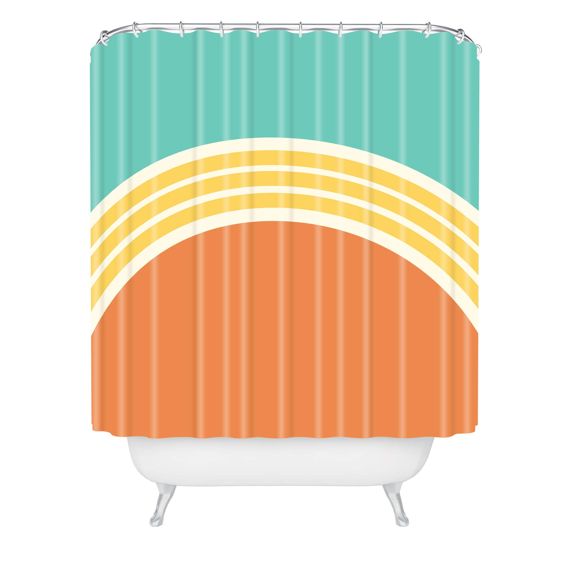 Society6 Urban Wild Studio One Day Ice Cream Shop Shower Curtain, 72" x 69", Multi