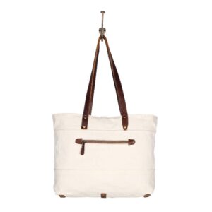 Myra Bags Pure Bliss Canvas & leather Crossbody Bag S-1994