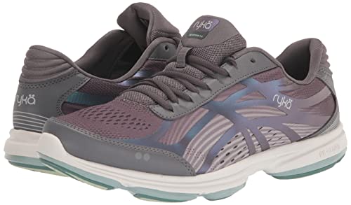 Ryka Womens Devotion Plus 3 Walking Shoe, Grey Aqua, 9 US