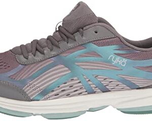 Ryka Womens Devotion Plus 3 Walking Shoe, Grey Aqua, 9 US