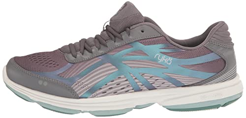 Ryka Womens Devotion Plus 3 Walking Shoe, Grey Aqua, 9 US