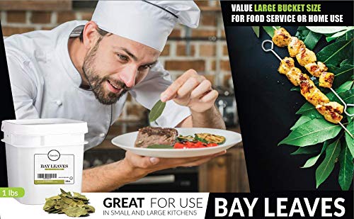 Sweeler, Bulk Bay Leaves, Value Large Bucket Size for Food Service & Home Use, 8 Ounces (1 Pack)