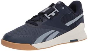 reebok mens lifter pr ii cross trainer, vector navy/smoky indigo/meteor grey, 9.5 us