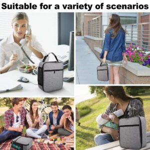 LivingAid Insulated Lunch Bag for Men Women Adults with Flatware Set, Portable Small Reusable Lunch Box Container for Office, Outdoors, On the Go