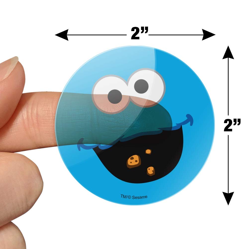 Sesame Street Cookie Monster Face Planner Calendar Scrapbooking Crafting Stickers