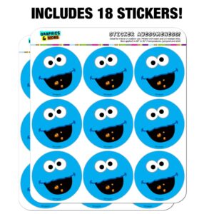 Sesame Street Cookie Monster Face Planner Calendar Scrapbooking Crafting Stickers