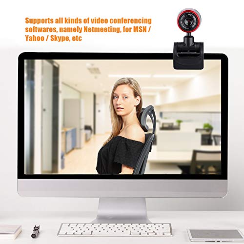 ASHATA Webcam 0.3MP, USB2.0 Web Camera Cam with MIC 360° for Computer PC Laptop for Skype/for MSN for Windows 2000 / XP / win7 / win8 / win10 / Vista 32bit