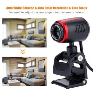 ASHATA Webcam 0.3MP, USB2.0 Web Camera Cam with MIC 360° for Computer PC Laptop for Skype/for MSN for Windows 2000 / XP / win7 / win8 / win10 / Vista 32bit