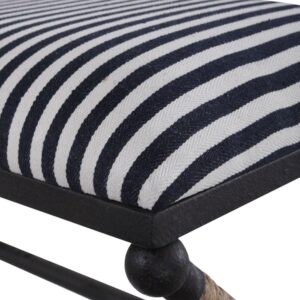 Uttermost Braddock - 47.5 inch Striped Bench