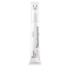 neutrogena healthy lips plumping serum, lip enhancer with peptides nourishes and promotes the appearance of naturally fuller and plumper-looking lips, 0.5 fl. oz