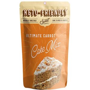 sweet logic keto baking mix | delicious keto baked goods with just 1-2g net carbs per serving | gluten free, naturally sweetened low carb, diabetic friendly | (carrot cake)