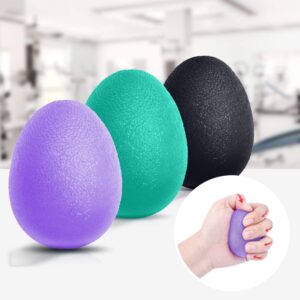 Peradix Hand Grip Strength Trainer, Stress Relief Ball for Adults and Kids, Wrist Rehab Therapy Hand Grip Equipment Ball Squishy Tools - Set of 3 Finger Resistance Exercise Squeezer