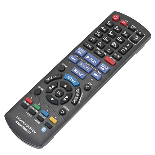 N2QAYB000727 Replace Remote Control fit for Panasonic Blu-ray Disc Home Theater Sound System SC-BTT196 SA-BTT190 SA-BTT195 SA-BTT196 SA-BTT490 SB-HC490 SB-HF490 SB-HS290 SB-HW490 SC-BTT190